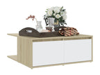 Coffee Table 80 x 80 x 31 cm - White