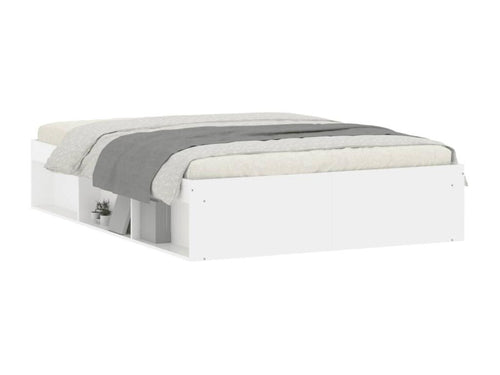 Bed Frame 135 x 190 cm - White