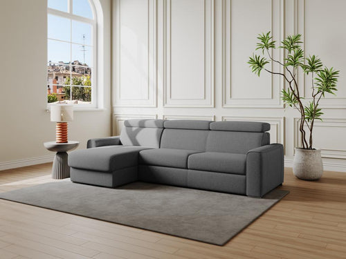 Fabric Sectional Sofa - Gray - 333416