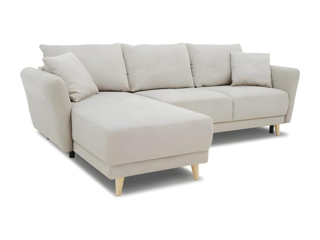 Fabric Sectional Sofa H 95 cm - Beige