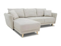 Fabric Sectional Sofa H 95 cm - Beige