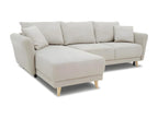 Fabric Sectional Sofa H 95 cm - Beige