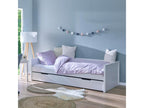 Solid Pine Wood Trundle Bed 90 x 200 cm - White