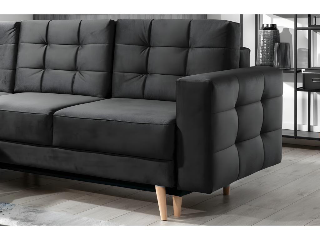 Fabric Sectional Sofa - Gray - 712334