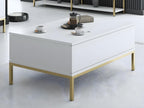Metal Coffee Table - White