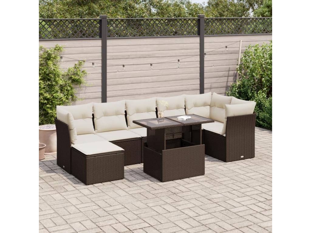 Outdoor Patio Set - Brown - 453178