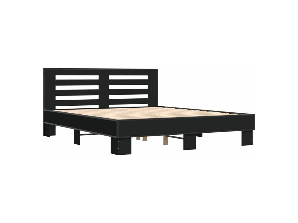 Metal Bed Frame 150 x 200 - Black