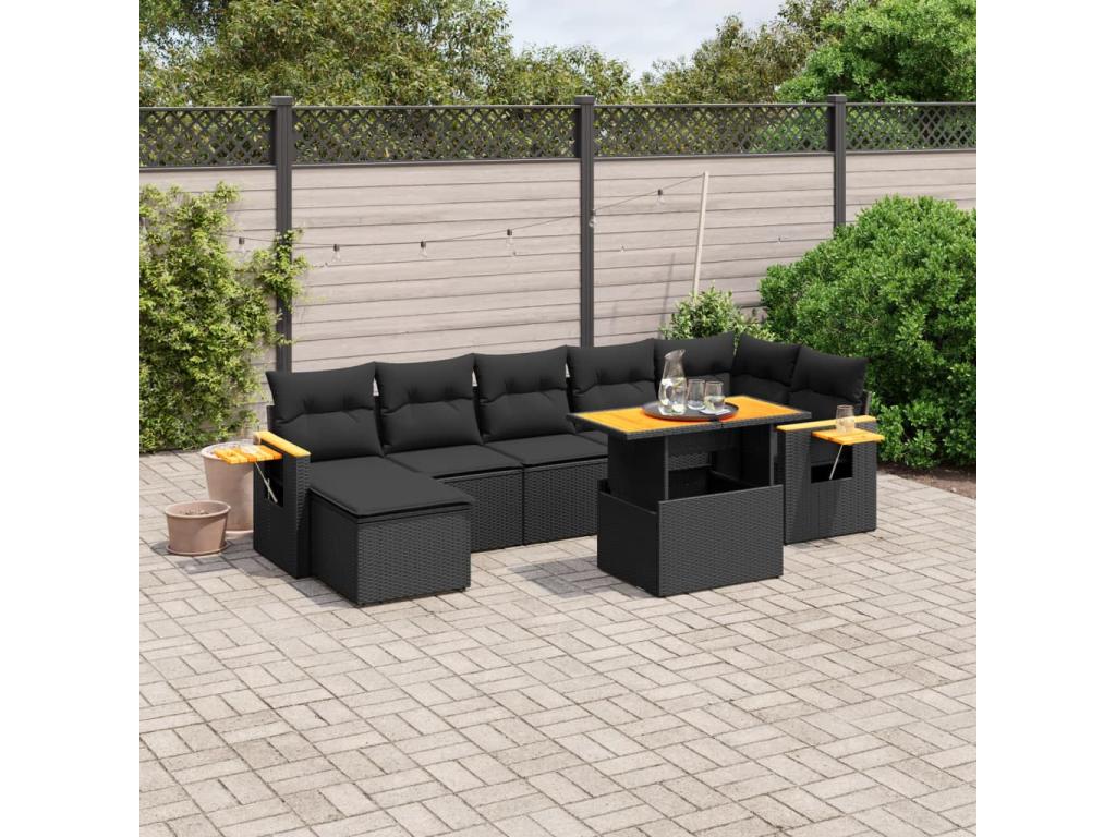 Outdoor Patio Set - Black - 742151