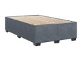 Velvet Slatted Bed Base 120 x 200 cm - Gray