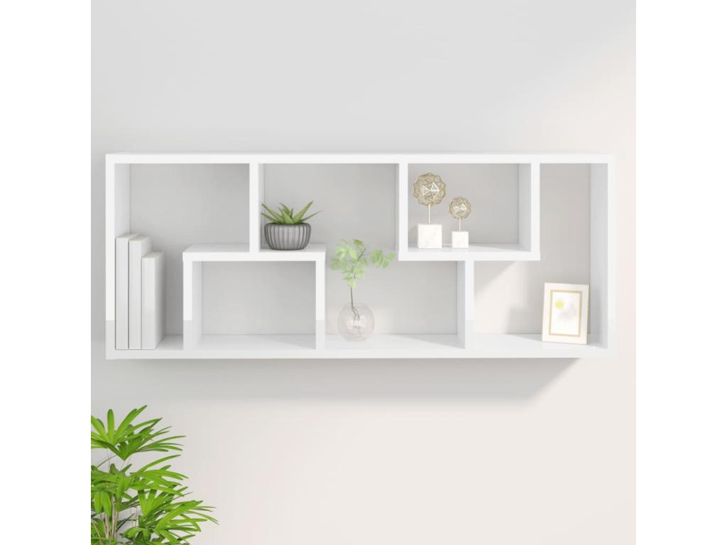 Wall Shelf 36 x 16 x 90 cm - White