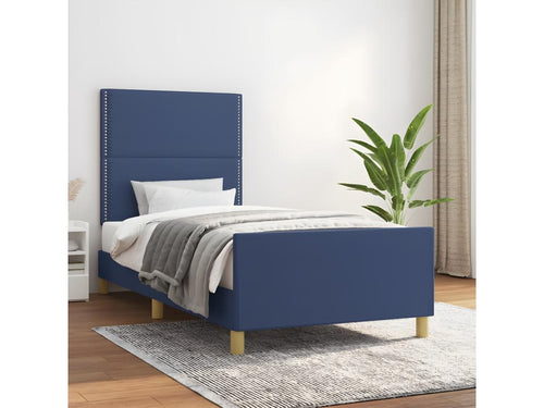 Fabric Headboard 90 x 190 cm - Blue