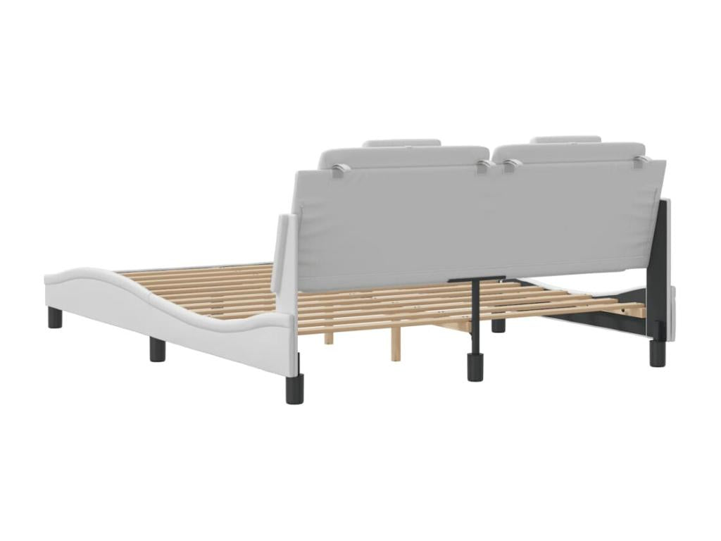 Faux Leather Headboard 160 x 200 cm - White