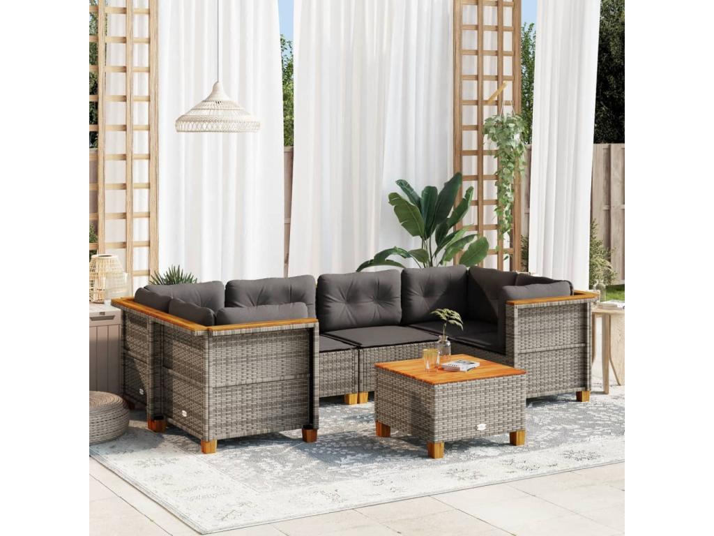 Outdoor Patio Set - Gray - 766543
