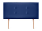 Faux Leather Headboard 105 x 105 cm - Blue
