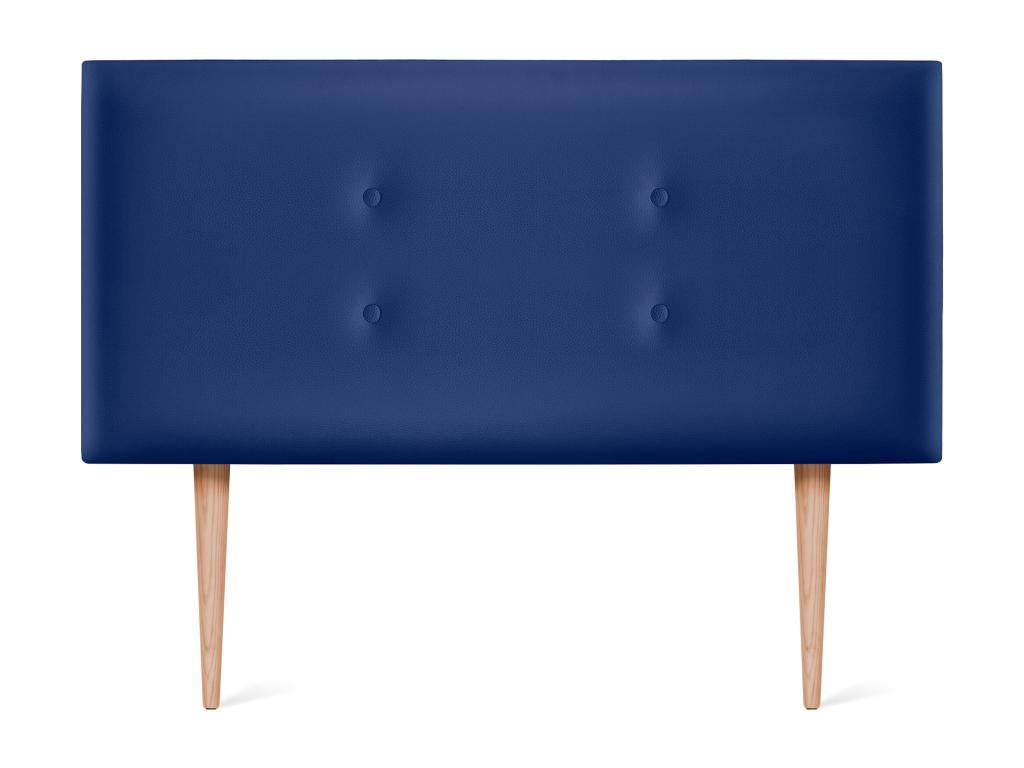 Faux Leather Headboard 105 x 105 cm - Blue