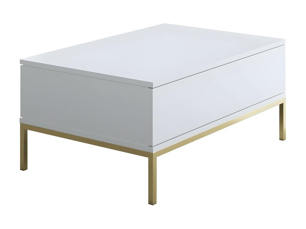 Metal Coffee Table - White