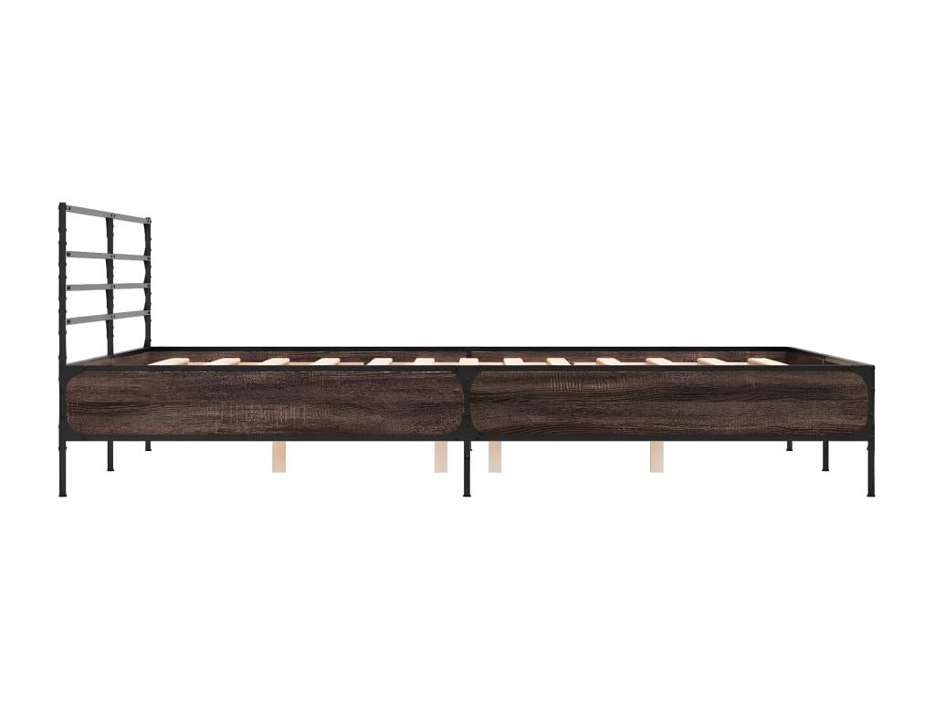 Bed Frame 160 x 200 cm - Brown