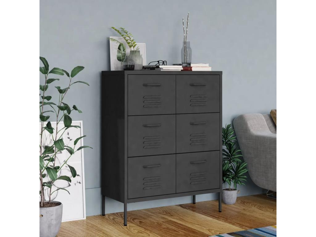 Wardrobe 80 x 35 x 101.5 cm - Gray