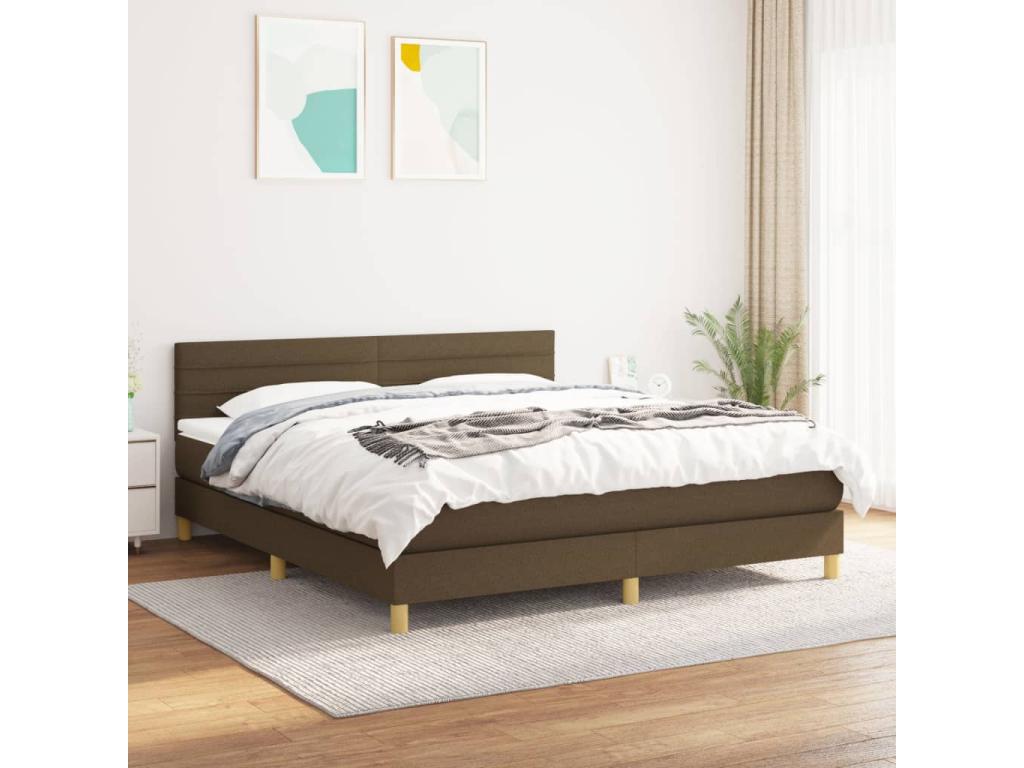 Slatted Bed Base 160 x 200 cm - Brown