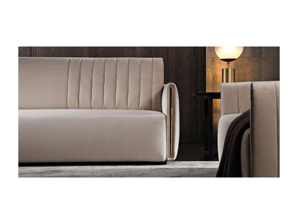 Velvet Sofa - Beige