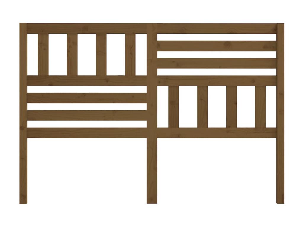 Solid Pine Wood Headboard 166 x 4 x 100 cm - Brown