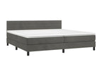 Velvet Slatted Bed Base 200 x 200 - Gray - 423000