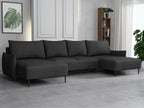Sectional Sofa 328 x 160 x 88 cm - Gray