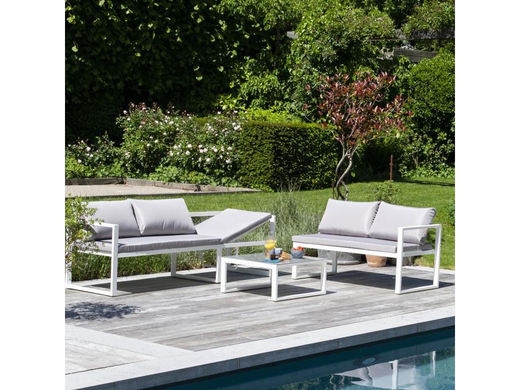 Fabric Outdoor Patio Set - Gray