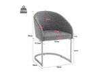 Fabric Home Furniture - Gray-Chair