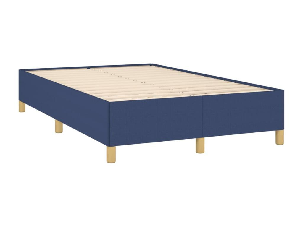 Fabric Slatted Bed Base 120 x 190 - Blue