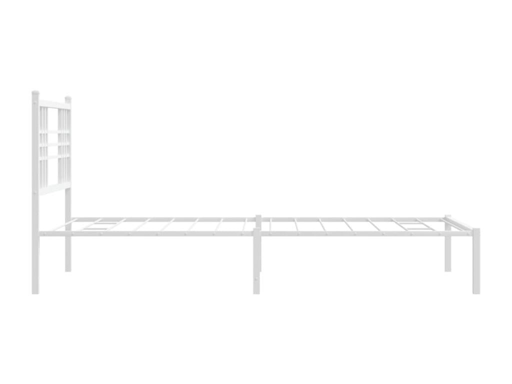 Metal Headboard 100 x 190 cm - White