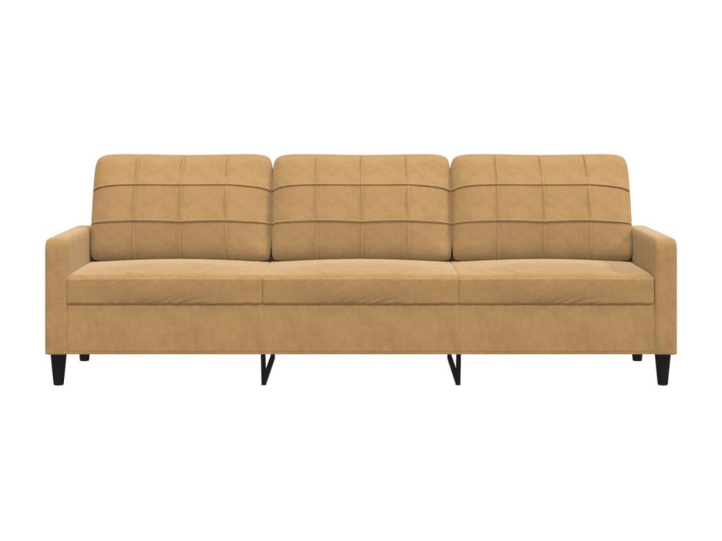 Velvet Sofa - Brown