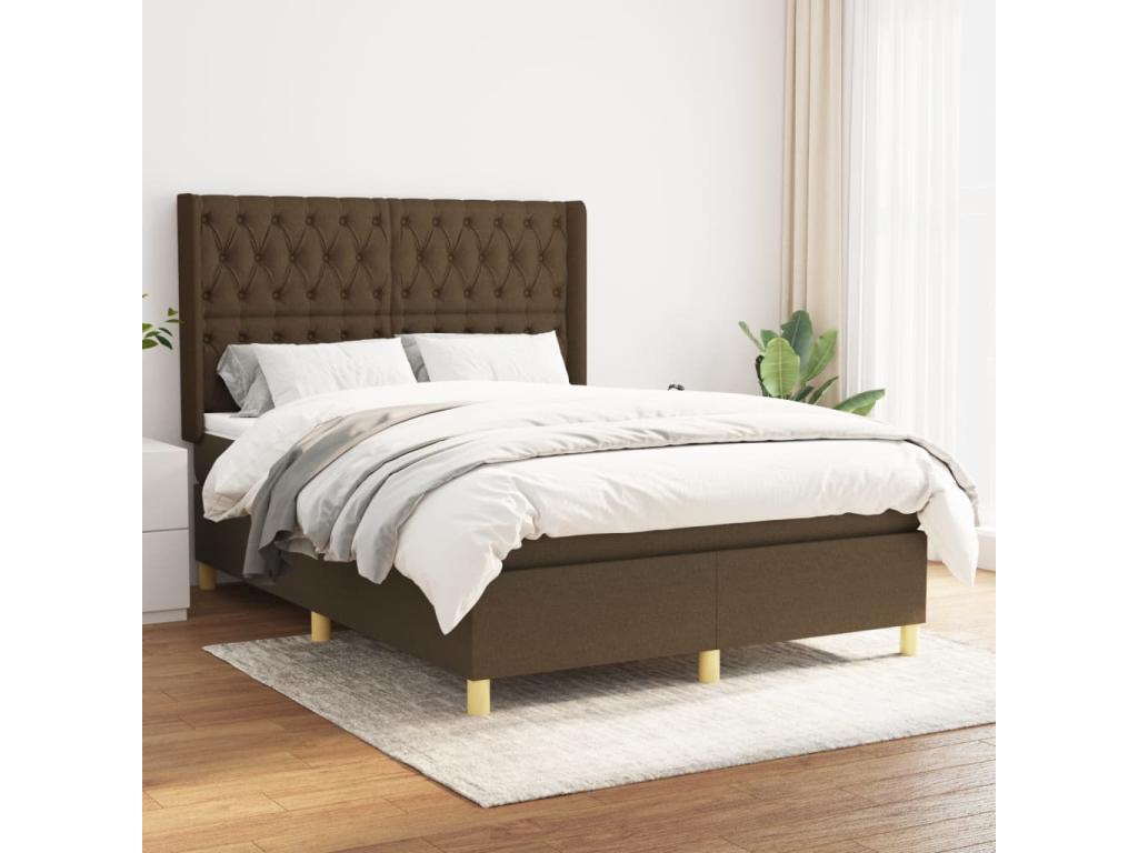 Slatted Bed Base 140 x 200 cm - Brown