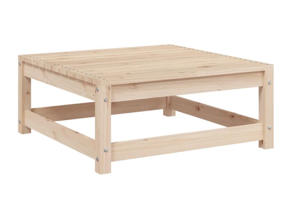 Solid Pine Wood Outdoor Patio Set - Brown - 721653