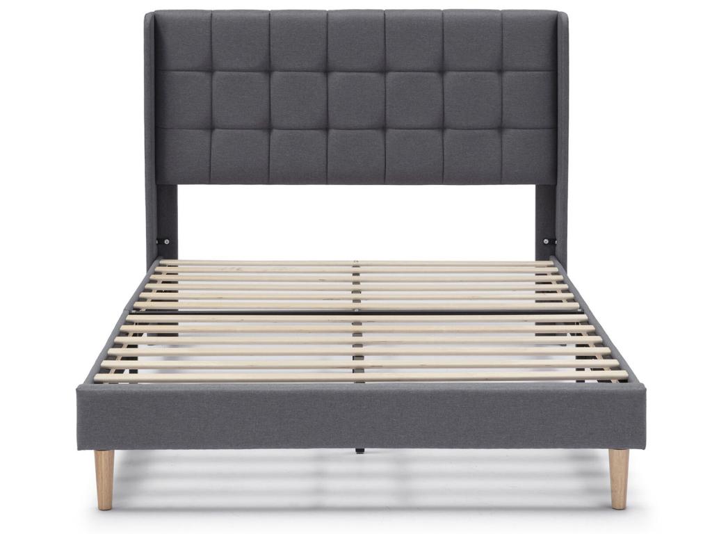 Bed Frame 90 x 190 cm - Gray