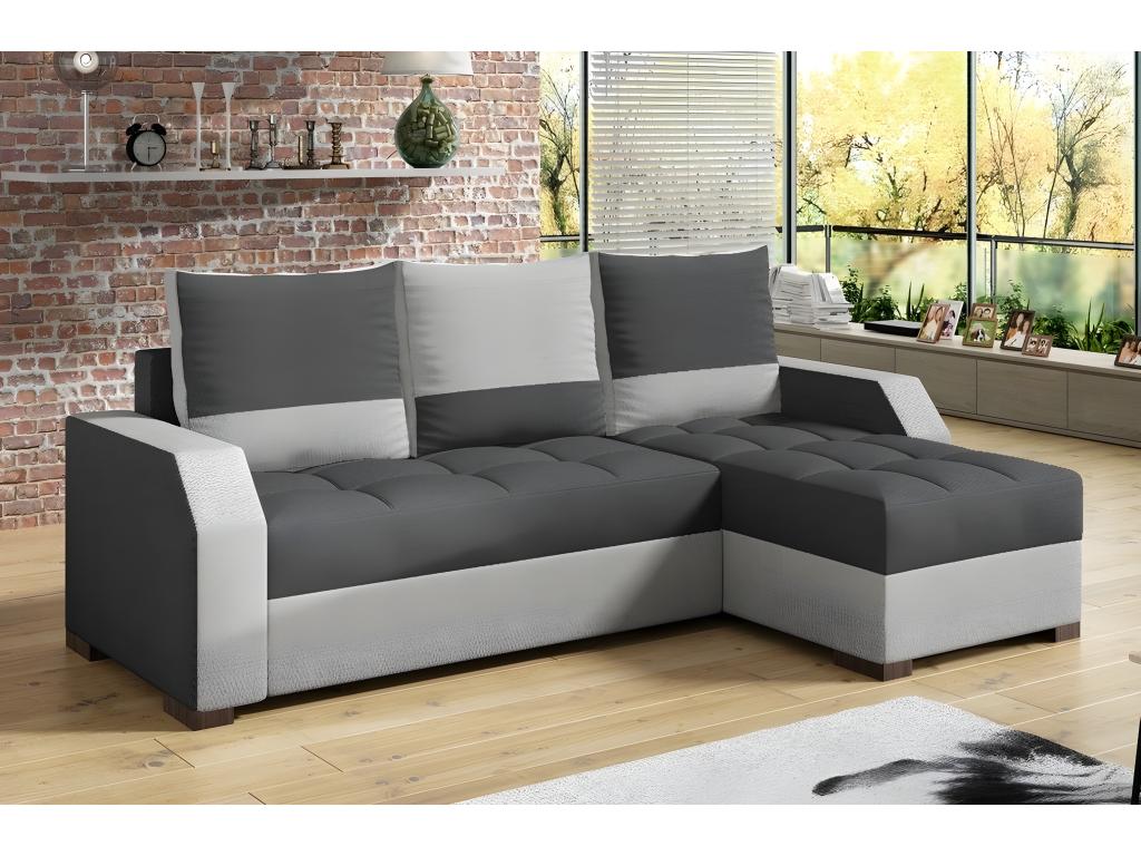 Fabric Sectional Sofa - Light Gray