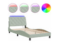 Velvet Bed Frame 100 x 200 - Gray