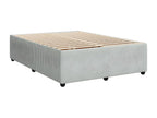 Velvet Bed Frame 140 x 190 cm - Gray