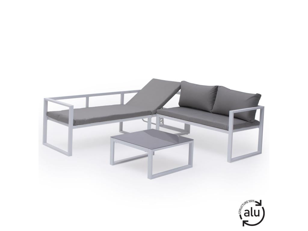 Fabric Outdoor Patio Set - Gray