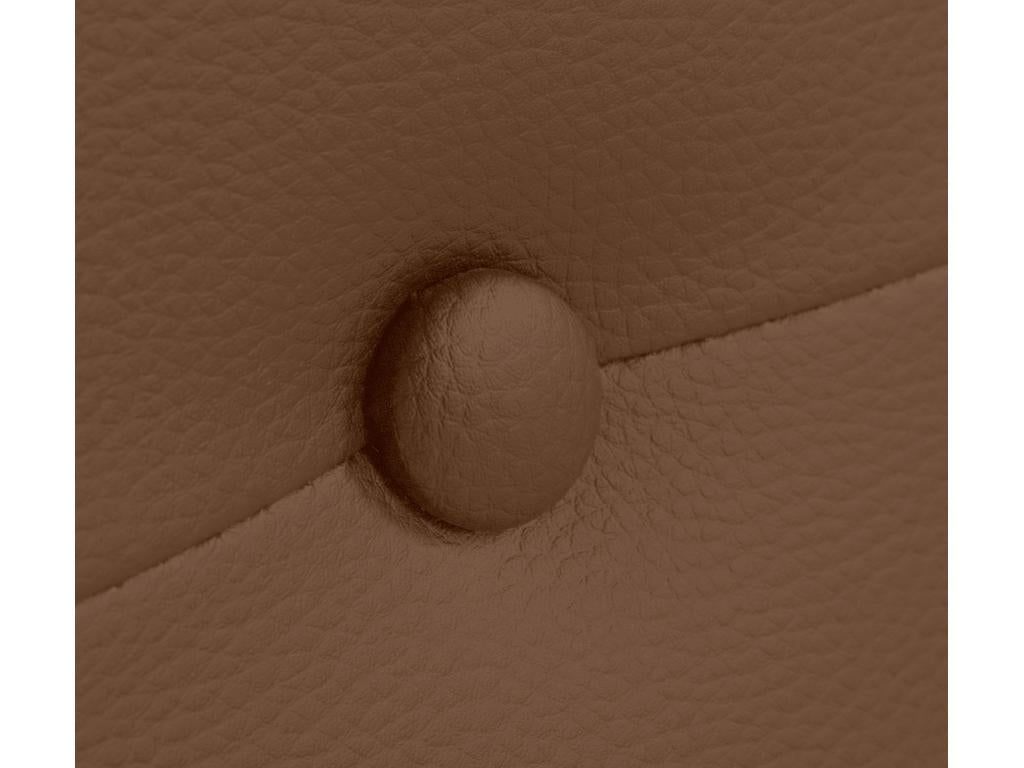 Faux Leather Headboard 160 x 50 cm - Brown