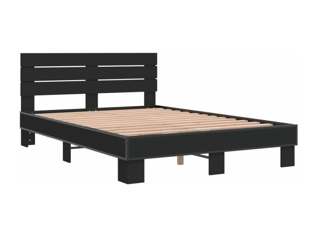 Metal Bed Frame 120 x 190 - Black