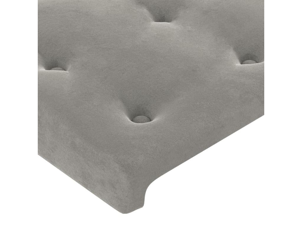 Velvet Headboard - Gray - 641656