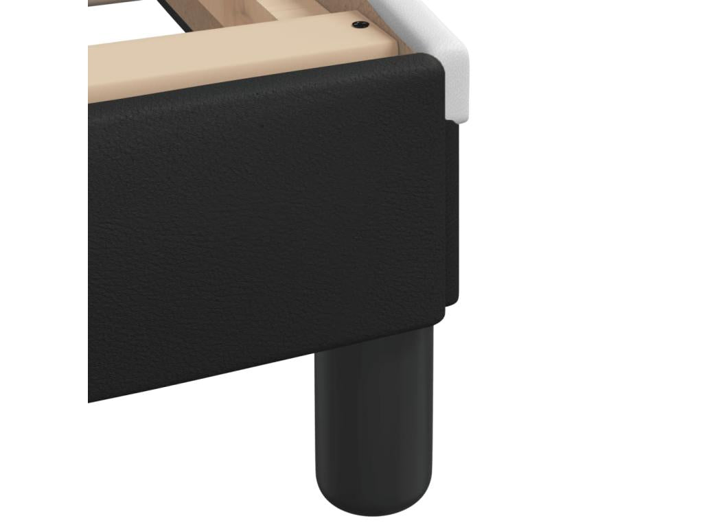 Faux Leather Bed Frame 80 x 200 cm - White