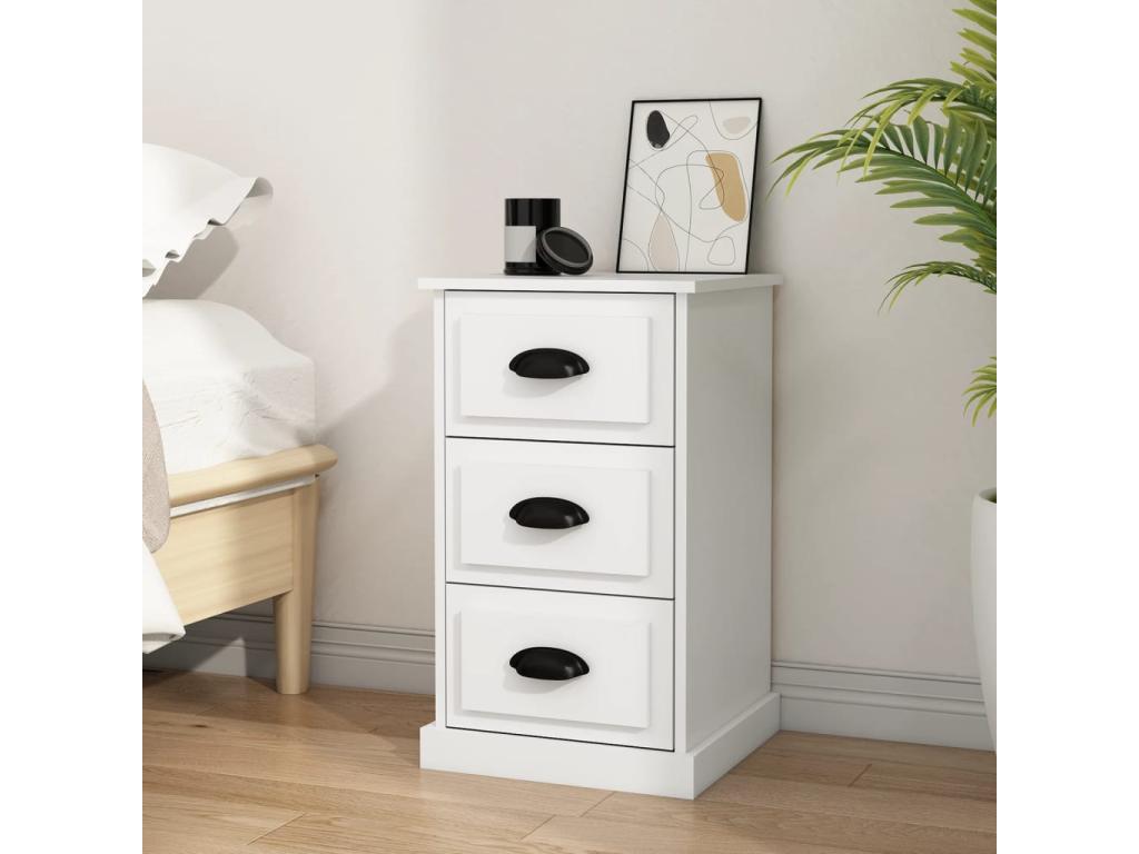 Nightstand 39 x 39 x 67 cm - White