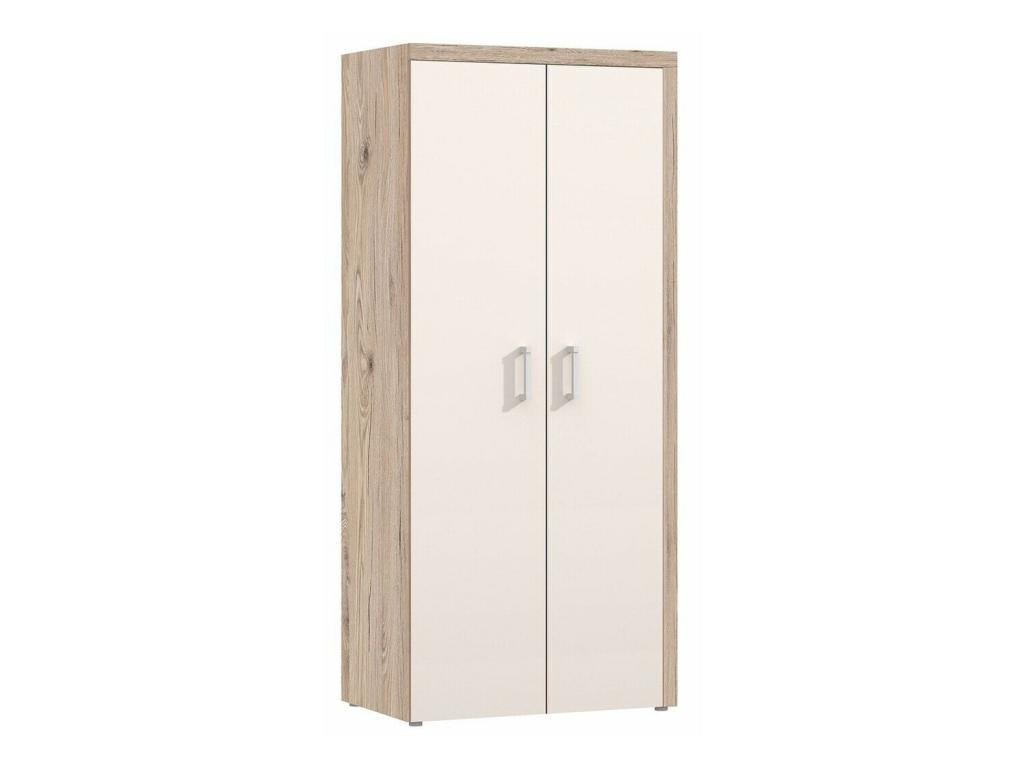 Wardrobe 203 x 90 x 55 cm - Brown
