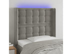 Velvet Headboard - Gray - 641656