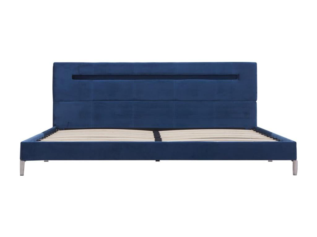 Fabric Bed Frame 180 x 200 cm - Blue