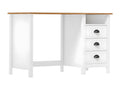 Solid Pine Wood Home Furniture 120 x 50 x 74 cm - White