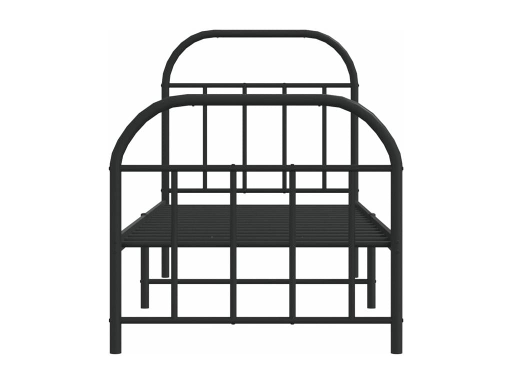 Metal Headboard 75 x 190 cm - Black