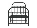 Metal Headboard 75 x 190 cm - Black